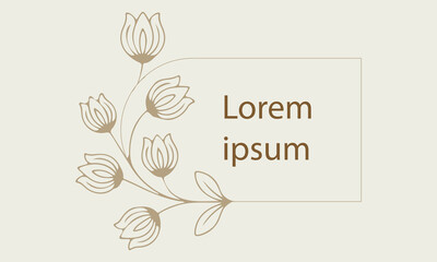 Minimalist Islamic Text Box with Eslimi Motifs – Vector Frame