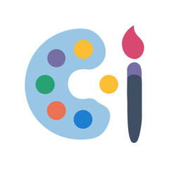 New Creative Art Supplies Icon.