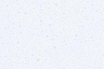 Dense micro bubble foam creating smooth white backdrop perfect for dermatology marketing, cosmetic packaging, facial cleanser templates, spa treatment brochure designs