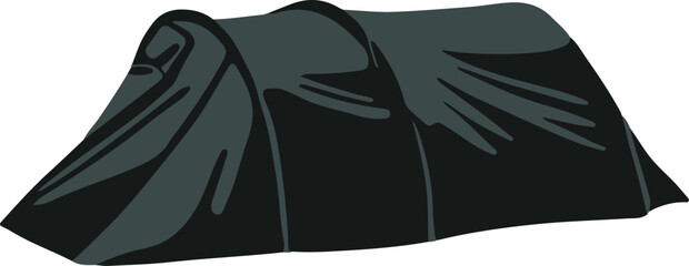 Vector isolated illustration of a tourist tent.