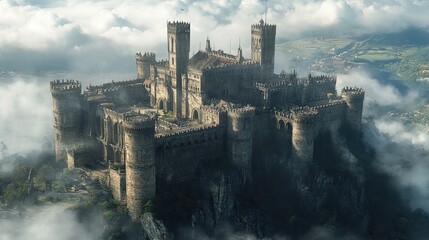Classic Castle Background Exuding Luxury and Historical Charm for Historical Theme 