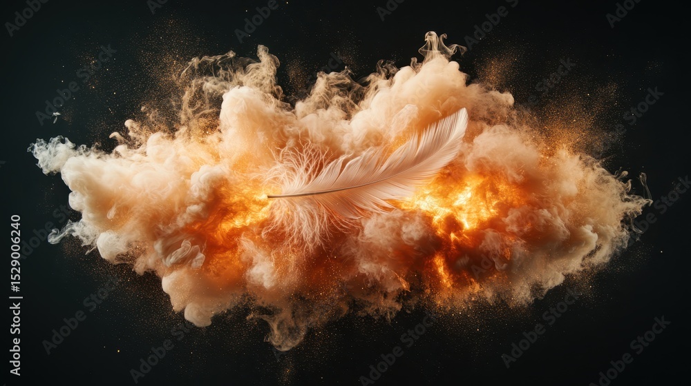 Poster this captivating image features a vibrant explosion of colors and textures, beautifully contrasted b