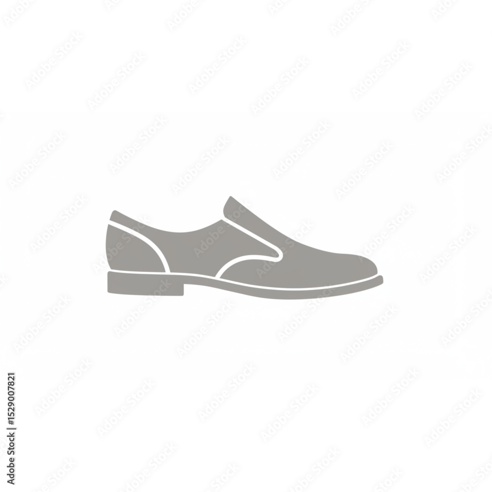 Poster stylish men's shoe icon design perfect for branding projects and website design a scalable graphic r