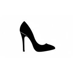 Obraz premium Elegant high-heel shoe design perfect for fashion branding projects, logos, and stylish website icons a sophisticated graphic resource.