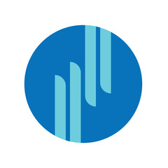 volume button with blue background