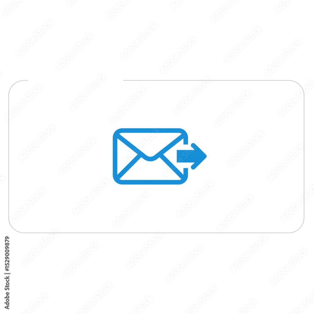 Poster modern email send icon perfect for website design, app development, and branding projects, offering 