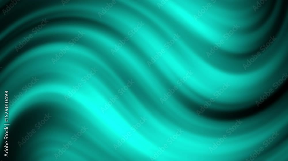 Poster abstract teal waves create a smooth, flowing pattern with a soft, glowing gradient effect, abstract 