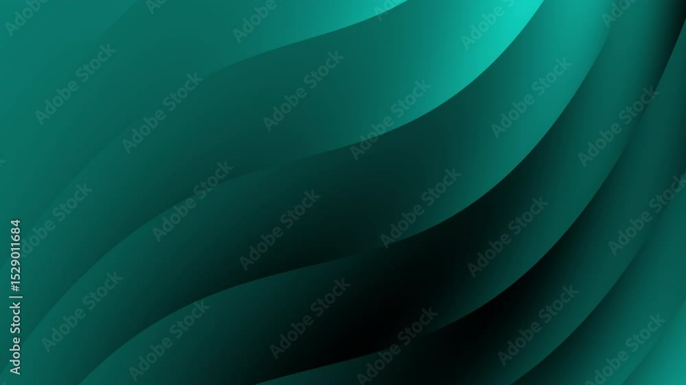 Poster curved teal and green gradient abstract waves form a modern, minimalistic background, abstract textu