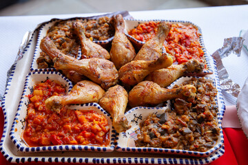food north africa morocco egypt couscous tajine with chicken and vegetables