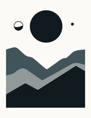 Printable wall art vector design