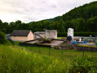 Station d'épuration : un aperçu des infrastructures de gestion de l'eau, Vallée de Kaysesberg, Hachimette, Grand Est, France