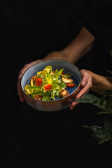 preparing a meal