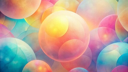 Abstract pastel sphere background image