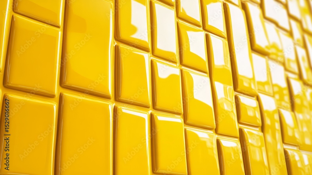 Poster bright abstract yellow tiled background featuring geometric square patterns and textured design for 