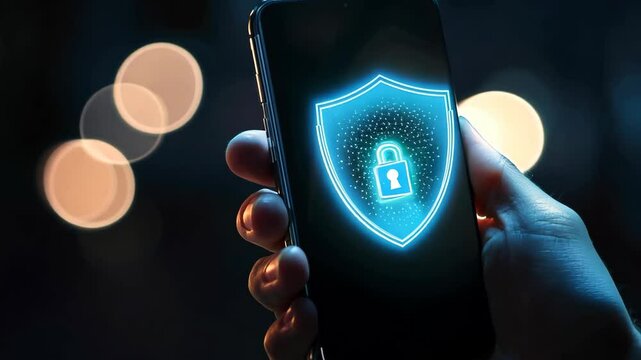 Cybersecurity in mobile phone.