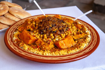 food north africa morocco egypt couscous tajine with chicken and vegetables
