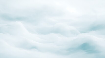 Fototapeta premium Abstract white and blue wavy landscape