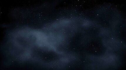 Obraz premium Deep dark space with distant stars