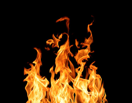 Black background fire, flames with torches and textures with splitting power effect, can grill red, burning with burning smoke and sparks in barbecue grill fire
 - Powered by Adobe