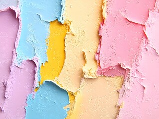 Colorful Textured Abstract Background with Paint Layers and Scratches