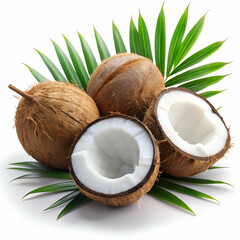 Fresh coconuts ready to be enjoyed