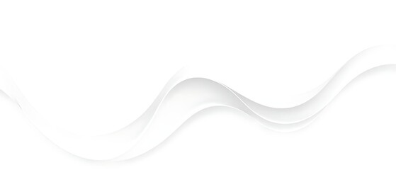 Elegant White Wave Abstract Background: Minimalist Design for Presentations and Websites