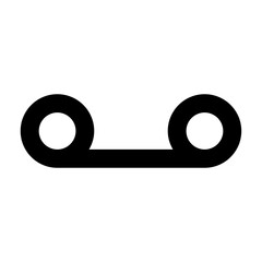Vector voicemail icon in line and minimalist style. Designed for user interfaces, music applications. This SVG icon is fully scalable. A perfect addition to modern digital audio environments.