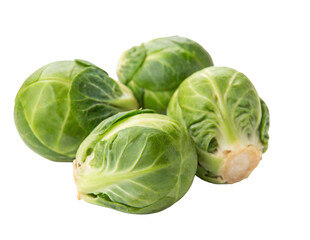 Fresh brussel sprouts close up shot on black background for healthy recipes and food photography use
