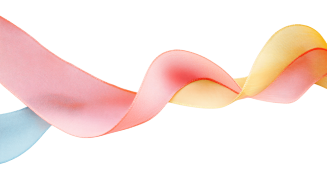 A high-resolution image of a single bias tape, centered in the frame, white background --ar 16:9 - Powered by Adobe