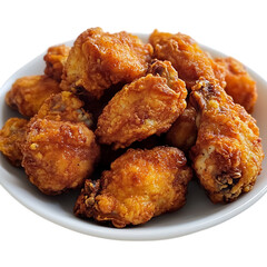 Golden brown fried chicken