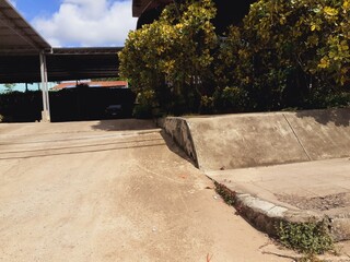 Roadside environment in rural Thailand