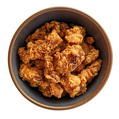 Golden brown fried chicken
