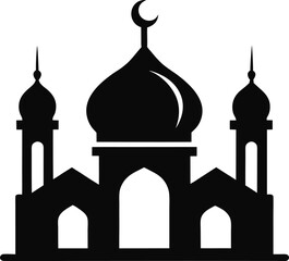 Mosque Silhouette: Islamic Symbol

