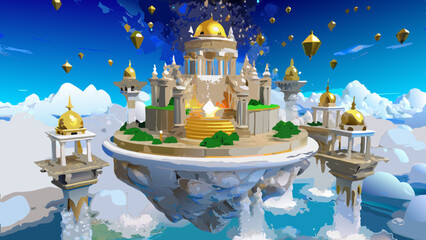 New vector Ultra-Realistic 3D Fantasy Environment.