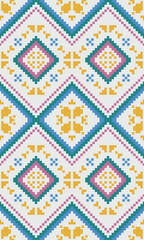 Geometric Pixel Seamless Design with a Fusion of Modern Minimalist Aesthetic and Retro Digital Charm Perfect for Fabric Print Design and Surface Patterns