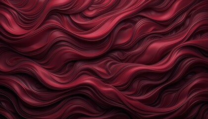 Deep Scarlet Waves Abstract Texture Background