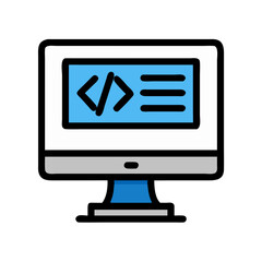 Design & Drawing Tools icon set  computer programs, process production, perception, explore ideas and designers.