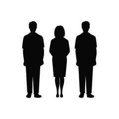 man silhouette, people silhouette, human shadow, standing silhouette