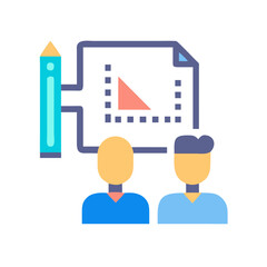 Design & Drawing Tools icon set  computer programs, process production, perception, explore ideas and designers.