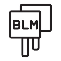 blm line icon