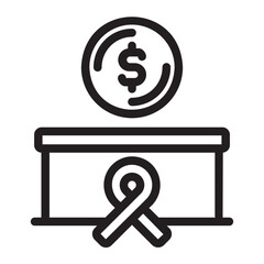 donation line icon