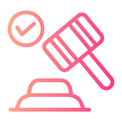 gavel gradient icon