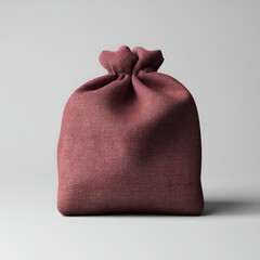Wool pouch mockup in 3D, folded neatly to show the soft wool texture with subtle, natural folds.
