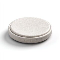 3D mockup of a wool wireless charging pad with soft surface, clean design, no branding or logos.