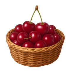 Cherry in basket