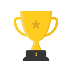 Trophy icon design template simple and modern stock illustration