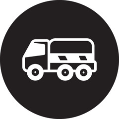 tank truck glyph icon