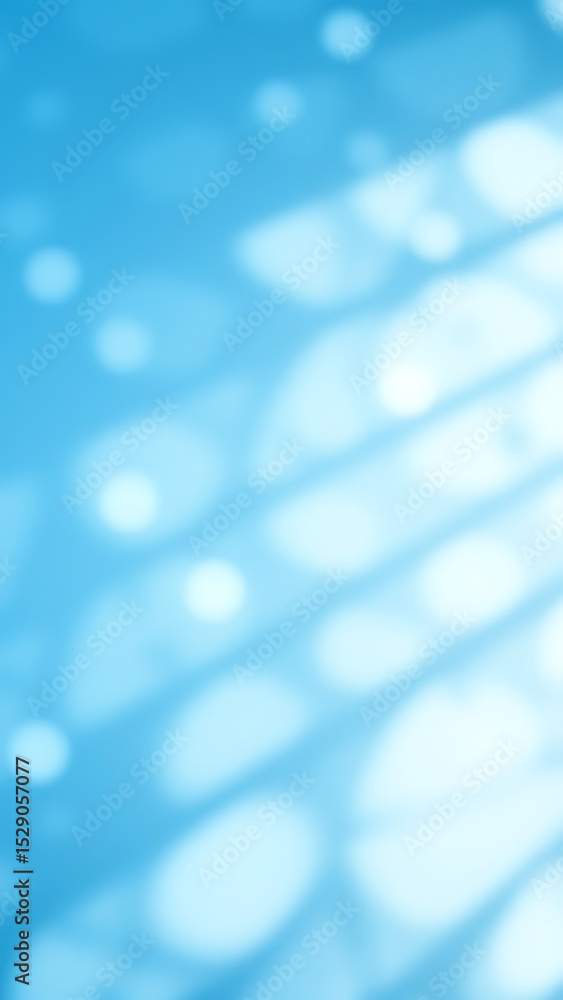 Poster beautiful abstract blue patterns create a calming atmosphere with soft shapes and light reflections