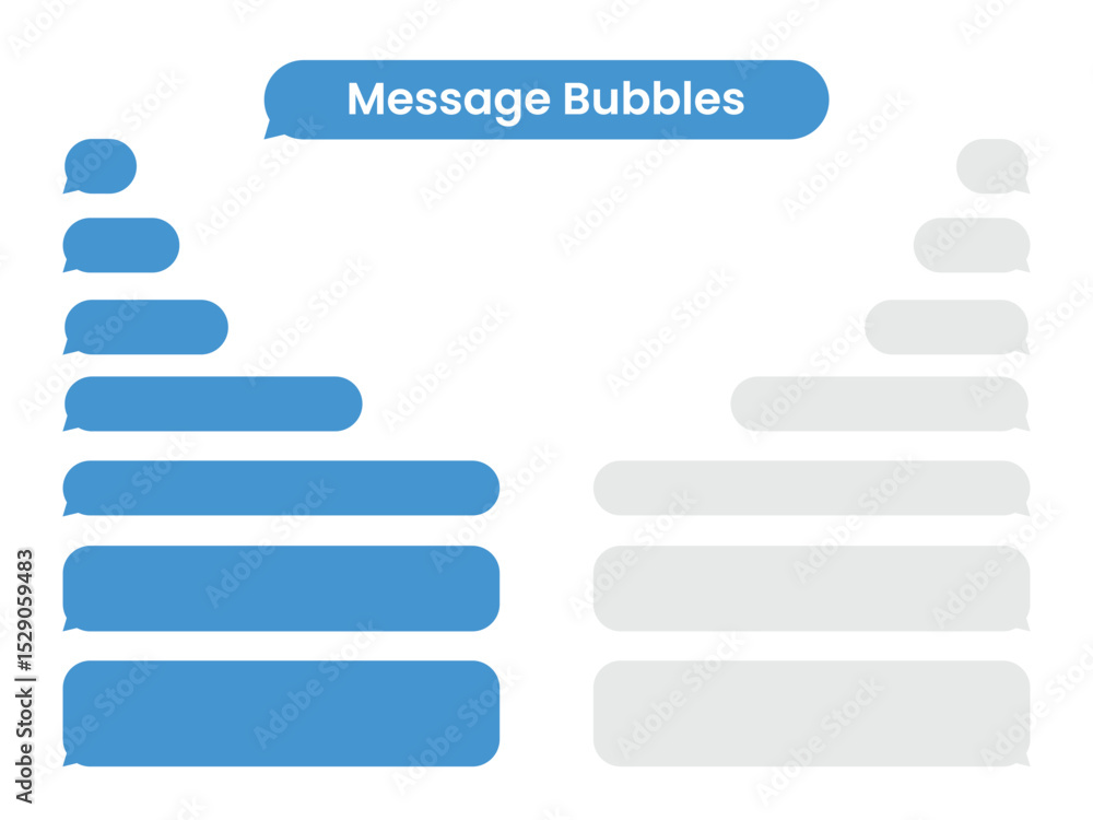Poster chatting template bubbles. message chatting bubbles. dialogue bubbles. vector