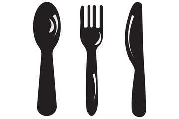 spoon and fork icon vector. spoon, fork and knife icon vector. restaurant icon